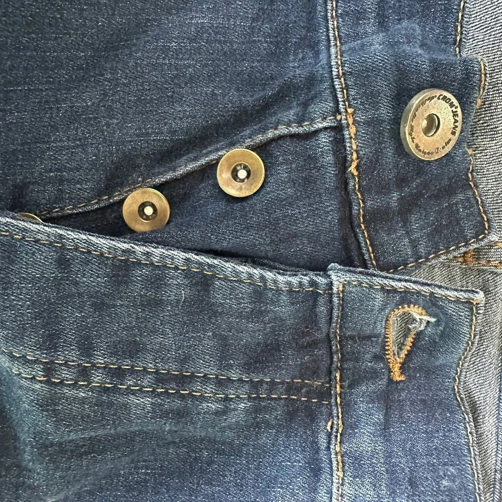 Edwin Crom Slim Straight Med Wash Denim Jeans 34x34 Button Fly Turkey Cotton‎